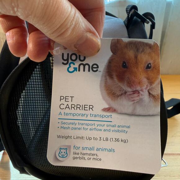 You & Me Small Animal Pet Carrier Black Mesh Travel Bag — New with Tag - Picture 2 of 8